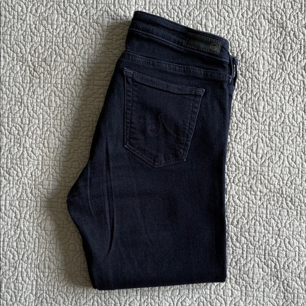 AG Adriano Goldschmied Dark Wash The Ballad Slim Bootcut Stretch Jeans Size 28